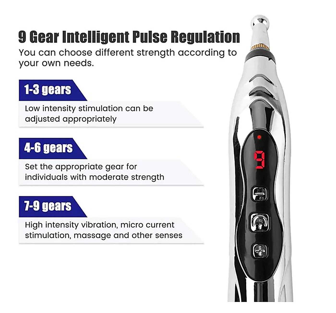 9-gear intensity regulation